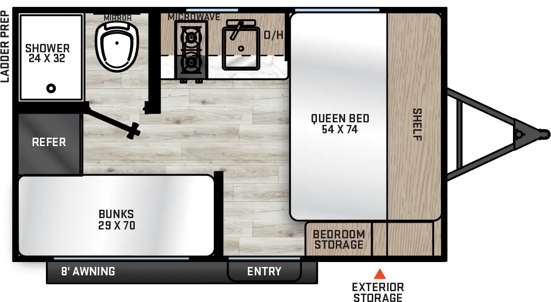 Aurora 13BHX Floorplan